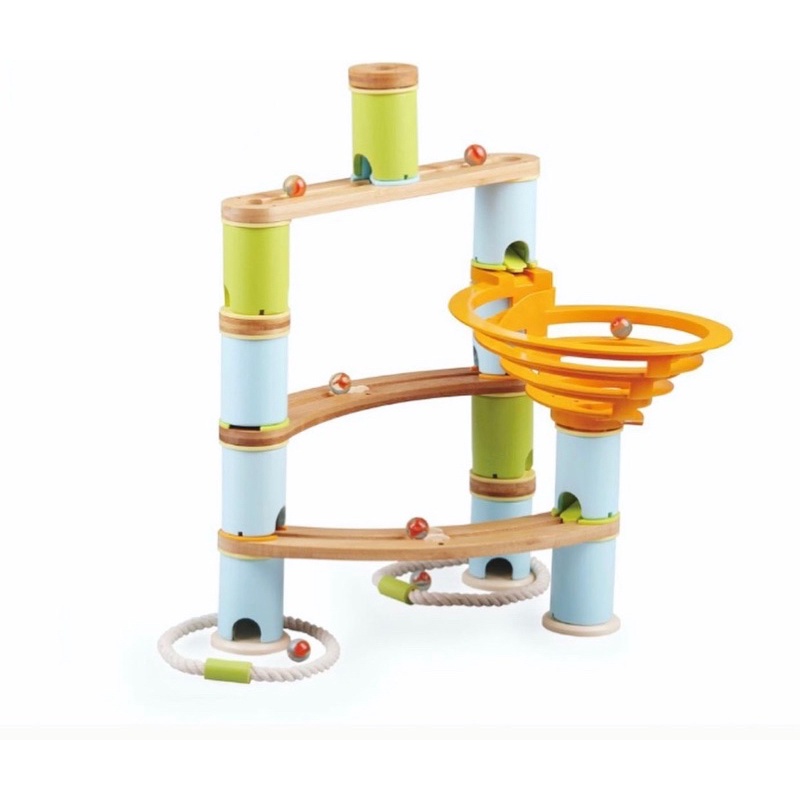 marble run bamboo build and run