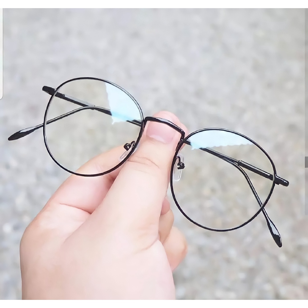 Spring Style NEW 2021 KACAMATA PHOTOCROMIC OVAL - FRAME OPTIK TITANIUM KOREAN STYLE