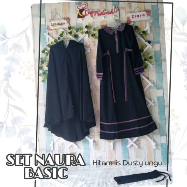 Gamis set cadar naura basic