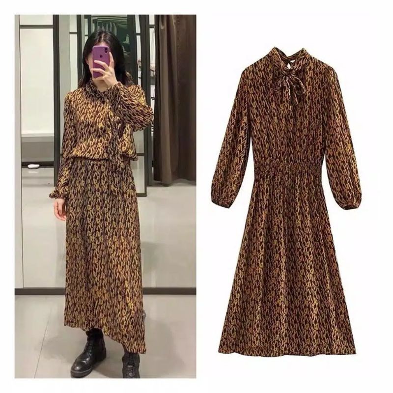 MAXI IMPORT COKLAT SATIN MANGGO