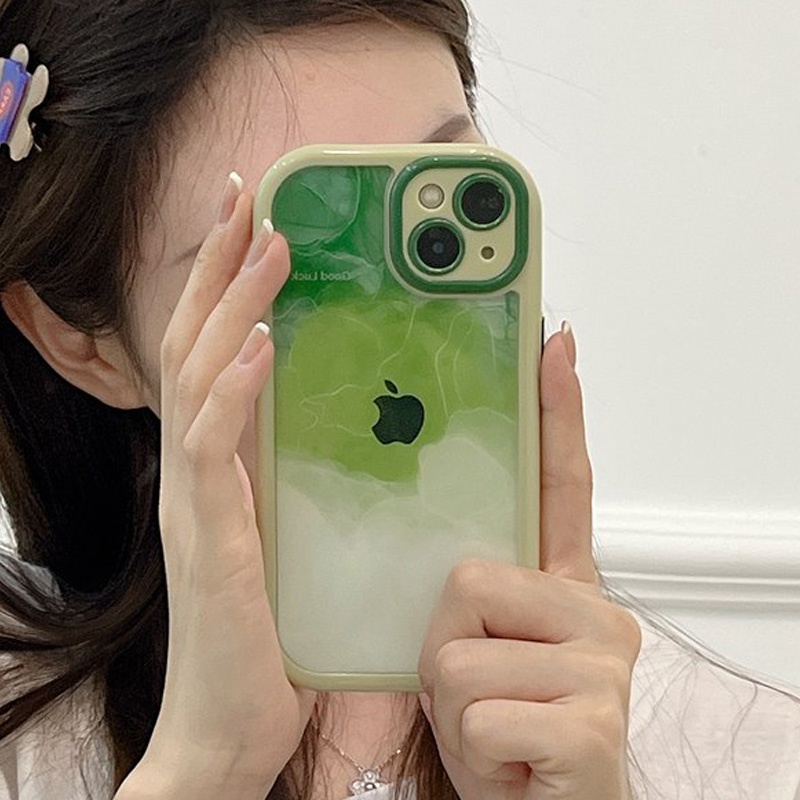 Cream series Camera Protect Soft Case for Iphone  Xr Xs Max Ip Apple IPhone 11 12 13 14 Pro Max Women's Friends Gifts Pink Green Gradient clouds starry sky CASING