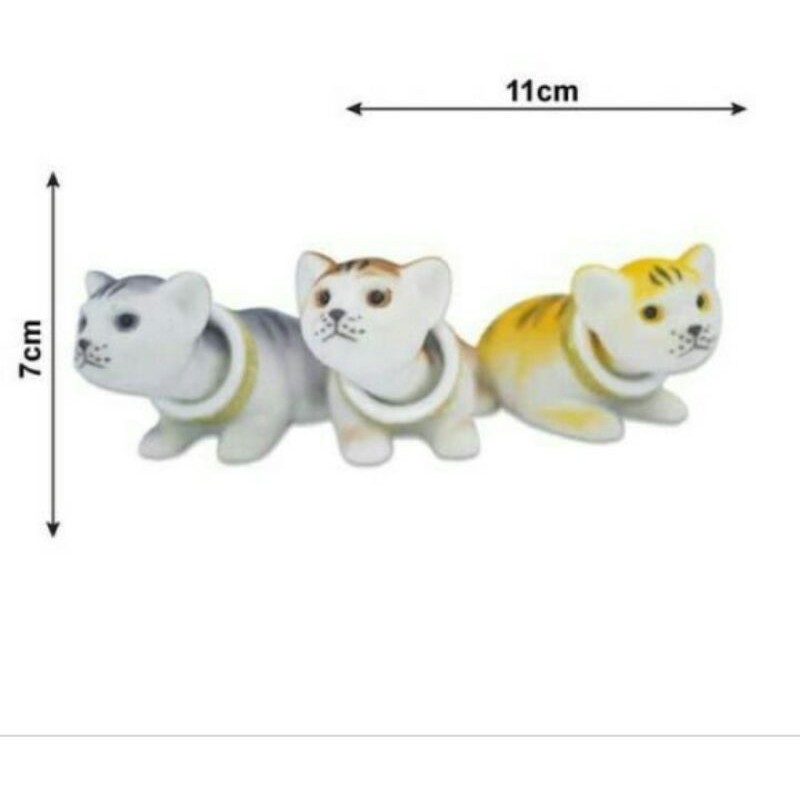 Boneka kucing kepala goyang dashboard mobil lucu mini