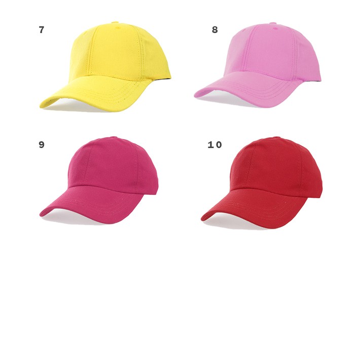 Topi Bassball polos / Topi Main / Topi cewek / Topi Cowok / Topi Twill