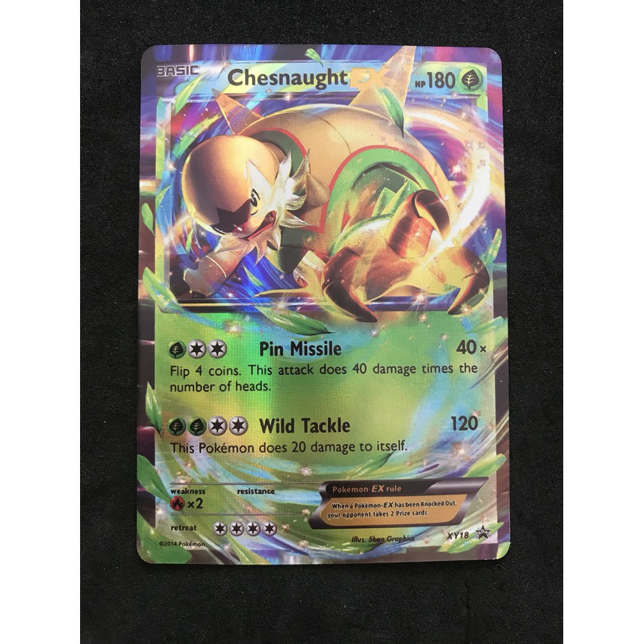 Kartu Pokemon TCG Sun&Moon Chesnaught EX (harga/kartu)