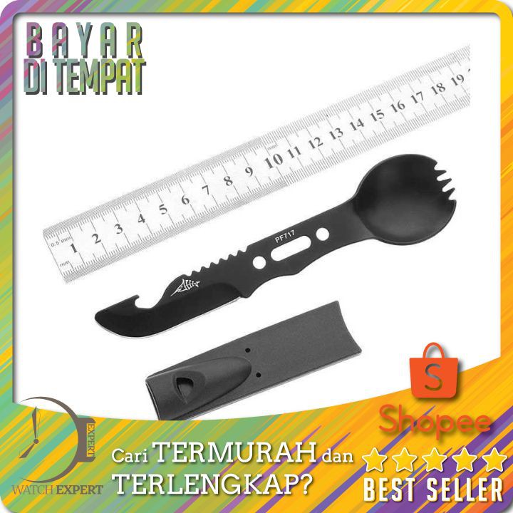TERMURAH Sendok Pisau Outdoor Camping EDC Tools Petrified Fish LX709