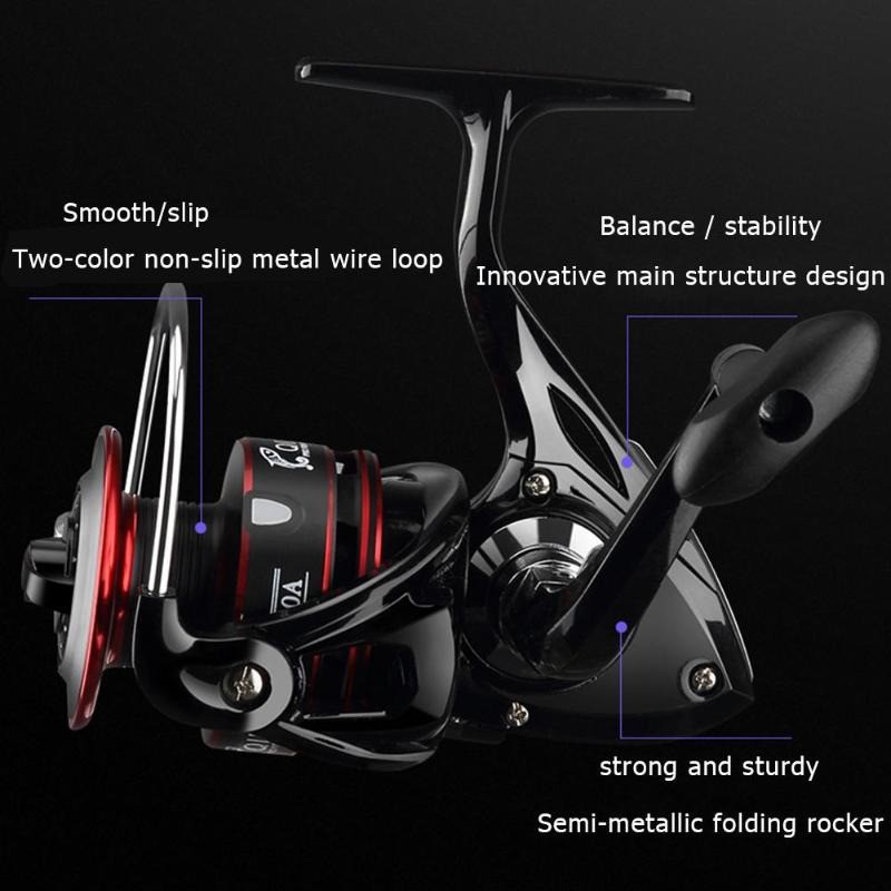 QIDA ZH5000 Series Reel Pancing Fishing Reel 4.7:1 Gear Ratio