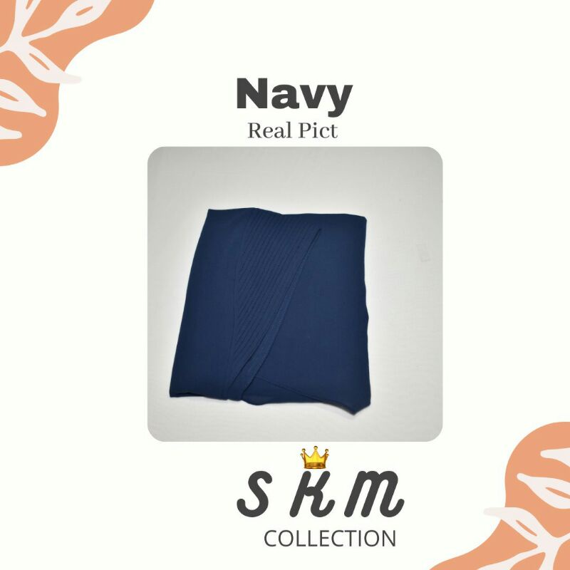 khimar instan LV ceruty beby doll premium hijab/ jilbab / kerudung LV ceruty dua layer premium-Nevy