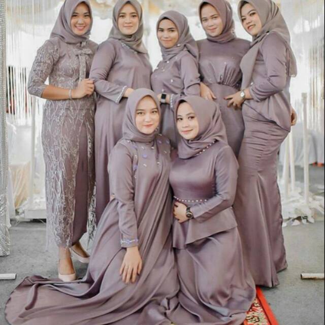  Jasa  Jahit  Kebaya Brukat Tile Modern Formal Bridesmaid 