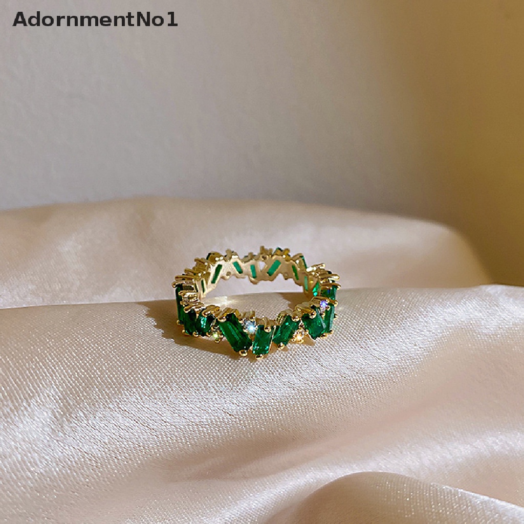 (AdornmentNo1) Cincin Gaya Jepang / Korea Aksen zircon Untuk Perhiasan Wanita