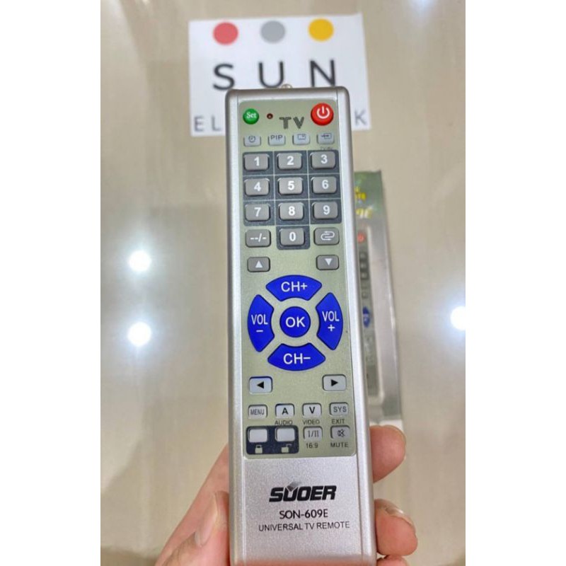Remote Remot TV Souer China SON 609E Universal