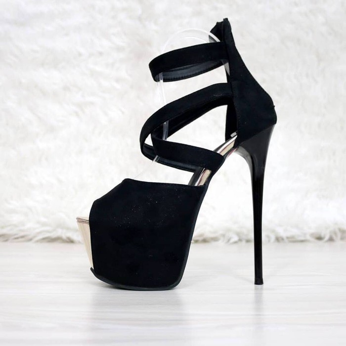 Gladiator Sexy Pump/ Heels 17cm/ Comfy Heels/ High Heels/ Suede Heels shopee-mall (BEST SELLER)