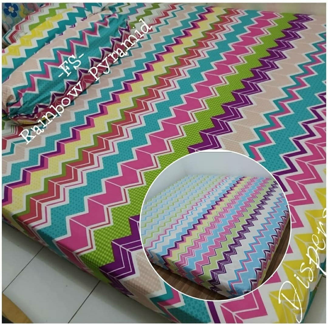 Seprei Motif Bunga Uk 120,160,180,200