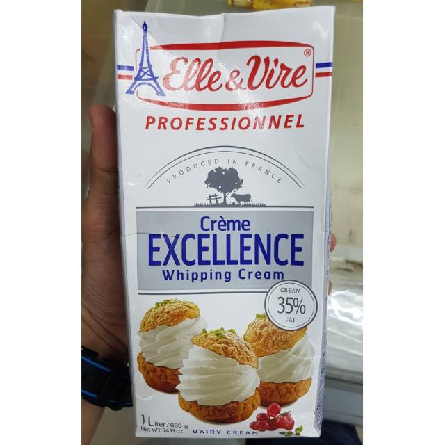 

ELLE & VIRE Whip Whipping Cream 35% Fat 1 Liter