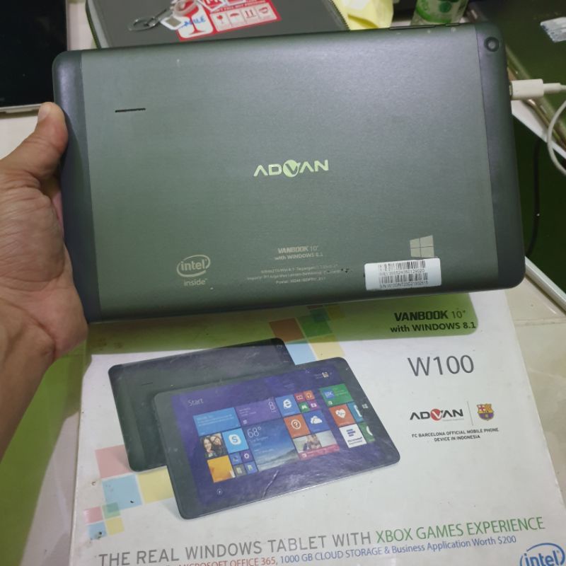 Advan Vanbook W100 Komputer Tablet Advan Vandroid normal siap pakai