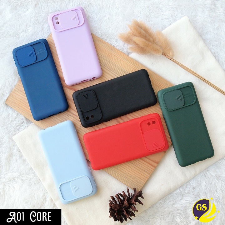 Samsung A21S A11 M11 M31 A10S A20S A30S A50S A10 M10 A20 A30 A50 A01 Core J2 Prime Slide Case Camera Push Pull Baby Softcase Rubber Matte Candy Silicone Sliding Casing