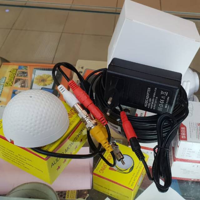 Paket microphone cctv/mic cctv monitoring audio/mic kamera cctv