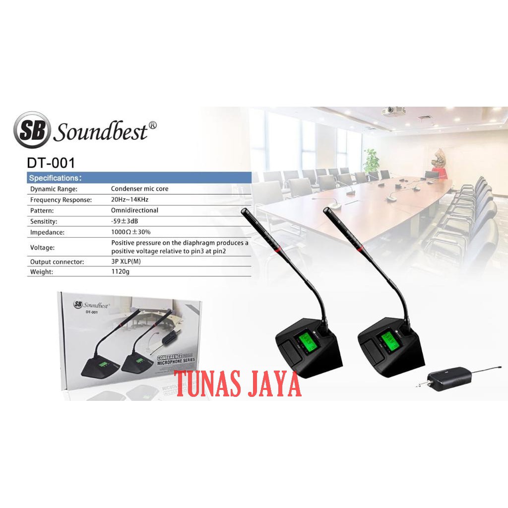 Mic Wireless Meja Soundbest DT 001 Original Conference