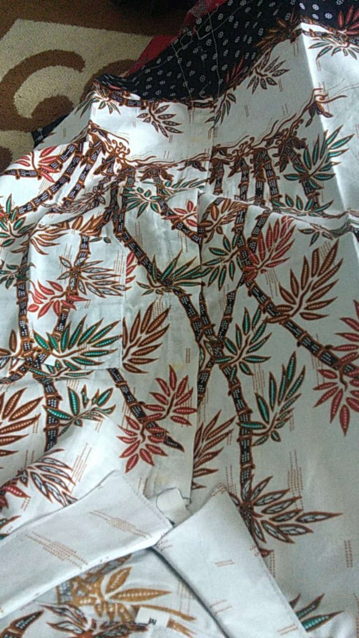 Nailo Batik Hrb026 Kenongo Kemeja Tosca Pendek Pekalongan Padi M L Xl Sogan Tulis Halus Kemeja Batik