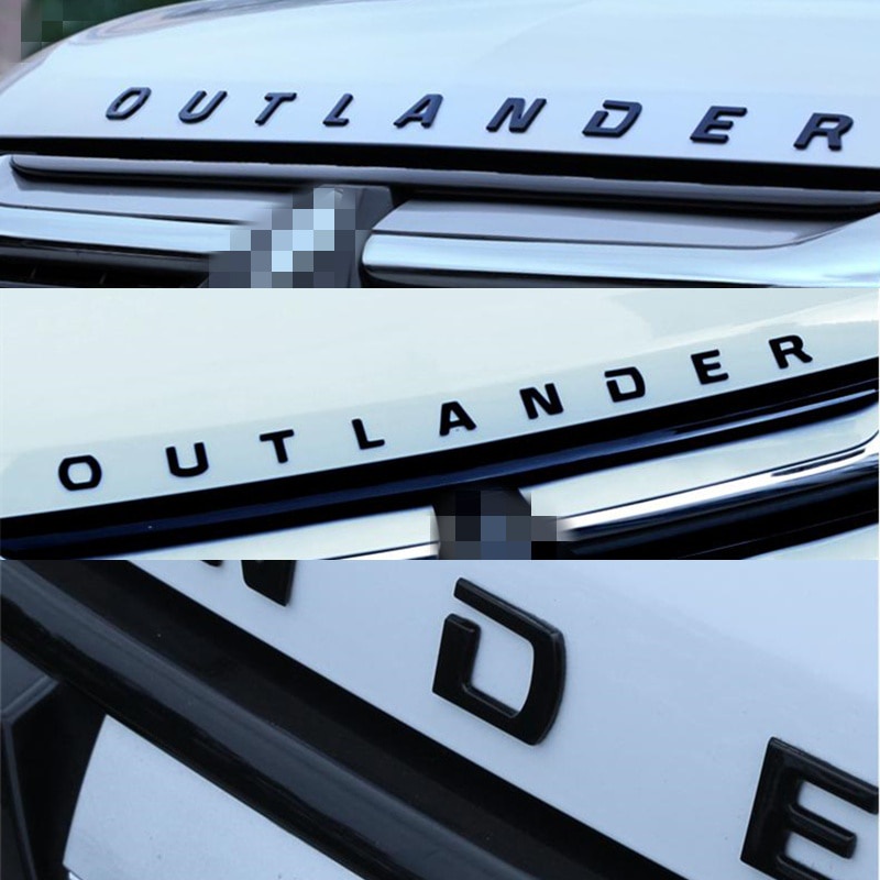 Stiker Emblem Logo Mitsubishi Outlander 3 2 2021 2020 2019 2018 2017 2012 Bahan Abs Chrome