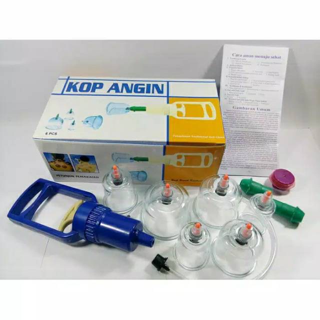 Kop angin alat bekam 6 set