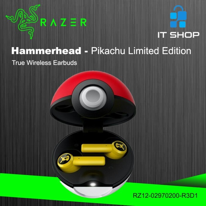 Razer Hammerhead True Wireless Earbuds Pikachu Limited Edition Shopee Indonesia