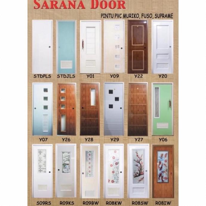 Jual Pintu Kamar Mandi Sliding Door Pvc Polos Syasya.Mart | Shopee