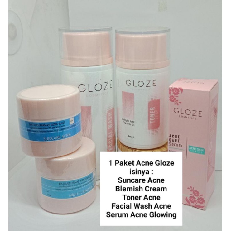 Gloze Paket Acne (Serum Acne Glowing)