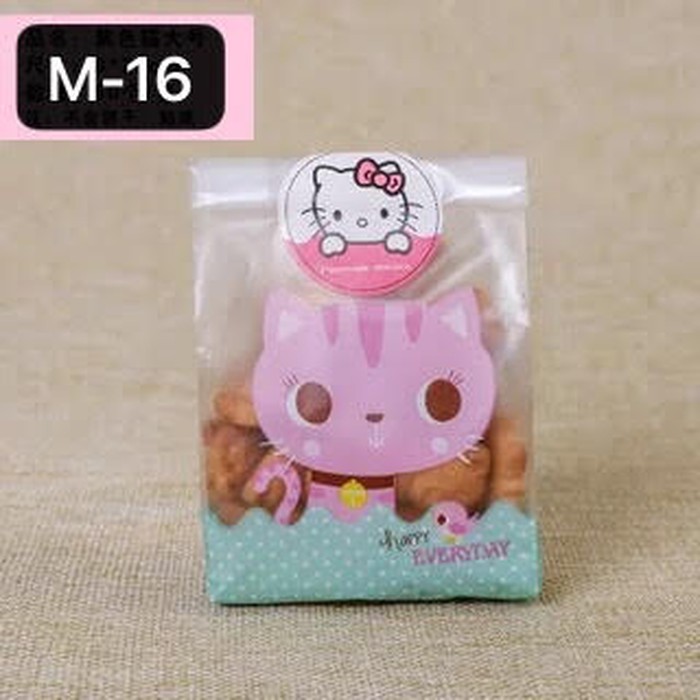 

STANDING POUCH COOKIES BAG bungkus kue kado cake permen 8X 23CM - M 16 BESAR( NO STICKER )