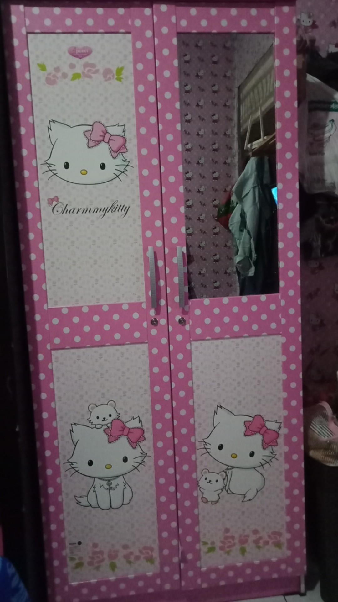 Lemari Pakaian Anak 2 Pintu Karakter Charmy Kitty Wdm 1322 Ckt