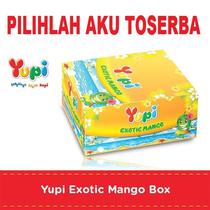 YUPI EXOTIC MANGO BOX isi 24 PCS - ( HARGA PER BOX )