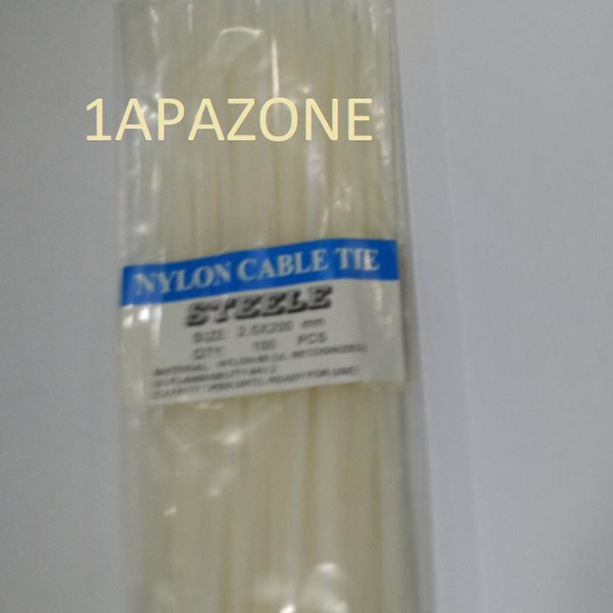 

Diskon Kabel Tie)Nylon Cable Tie) 2.5X200Mm Steele - Hitam Murah
