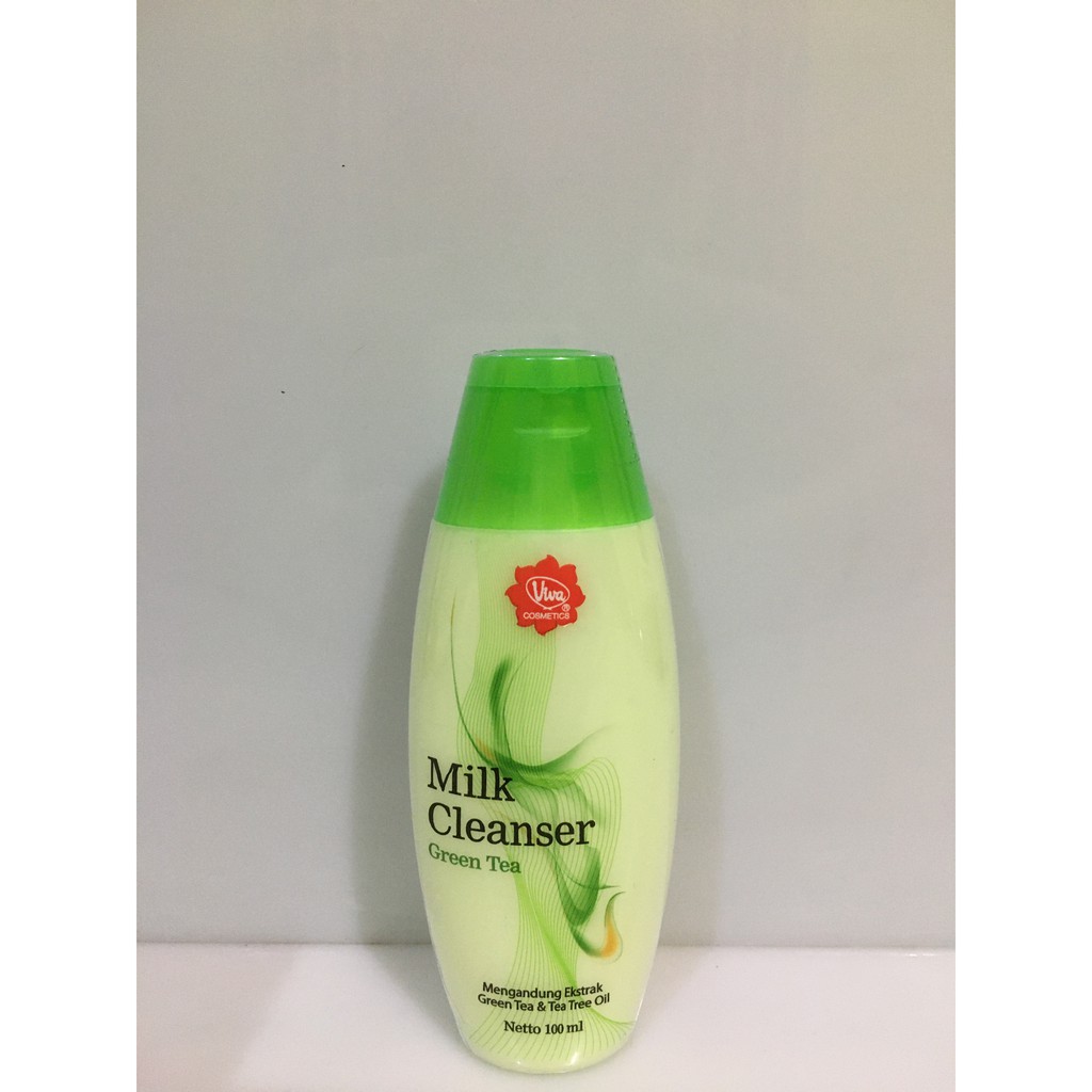 Viva Milk Cleanser Greentea / Pembersih Wajah 100ml