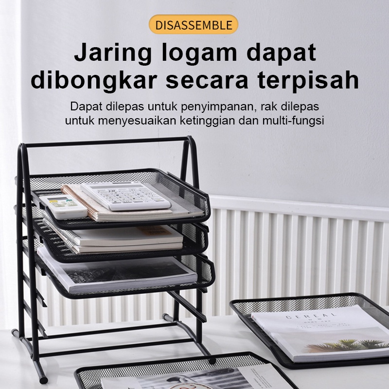 Rak Kertas Dokumen Surat 5 Susun Paper Document Letter Tray Tier