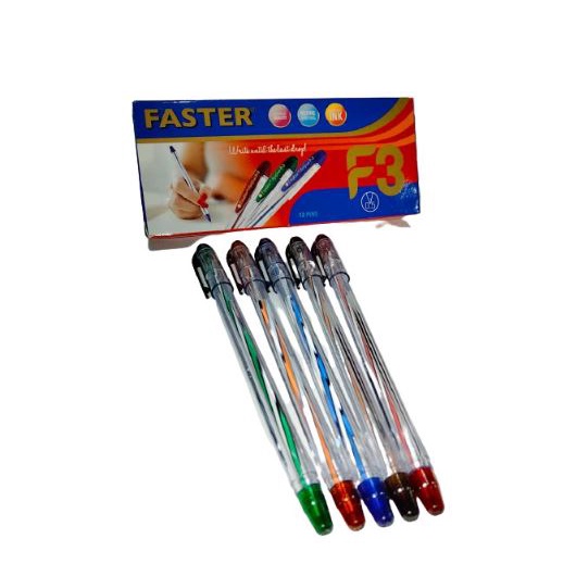 

sg Pen / Balpoin / pena / Pulpen Faster F3, 0.5mm ( isi 12 pcs )