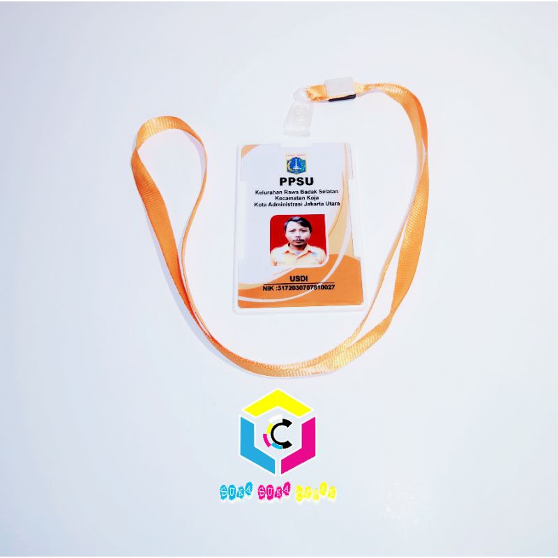 

Cetak ID Card+Casing+Tali Jepit Plastik