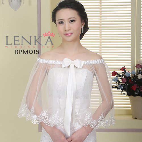 [READY STOCK] AKSESORIS BOLERO CARDIGAN PESTA PENGANTIN WANITA PUTIH BPM015