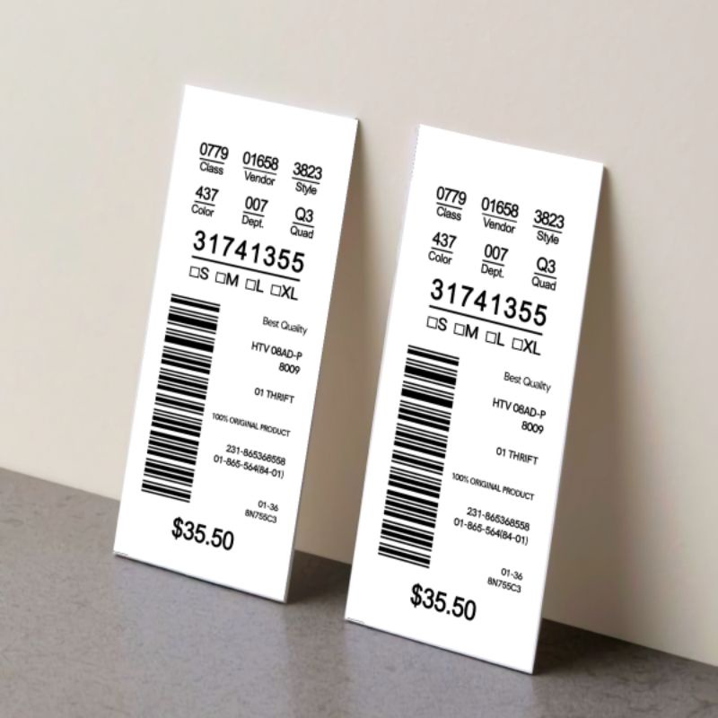 

hangtag label baju 4x9 dolar angka 100 pcs hang tag hantag handtag handstag hentek price tag lebel merek baju label baju ready stok