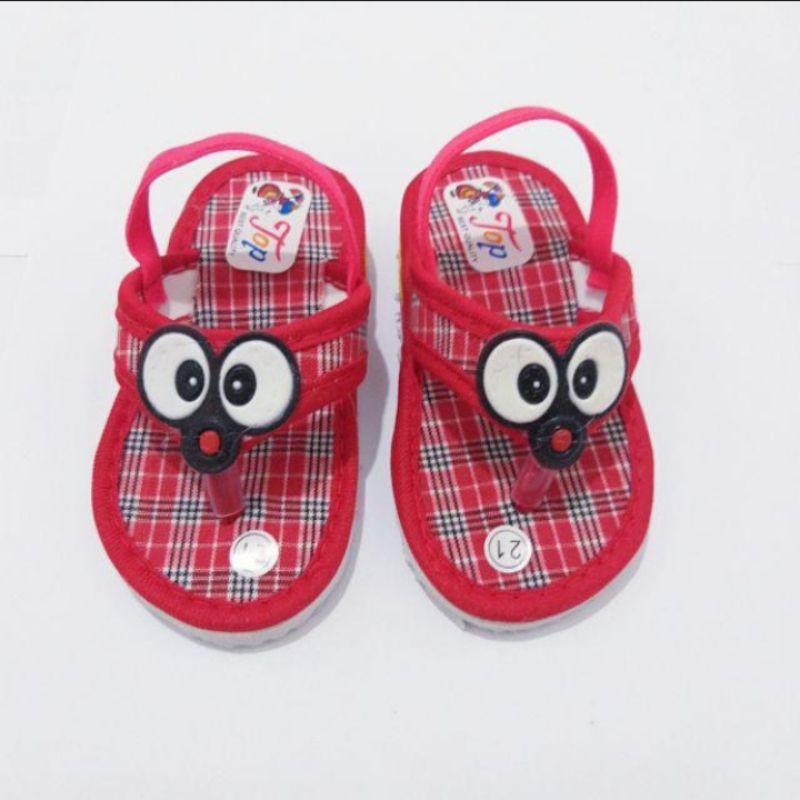 Sandal Bayi Sandal Baby Kids Kotak-kotak Bunyi 6 18 bulan