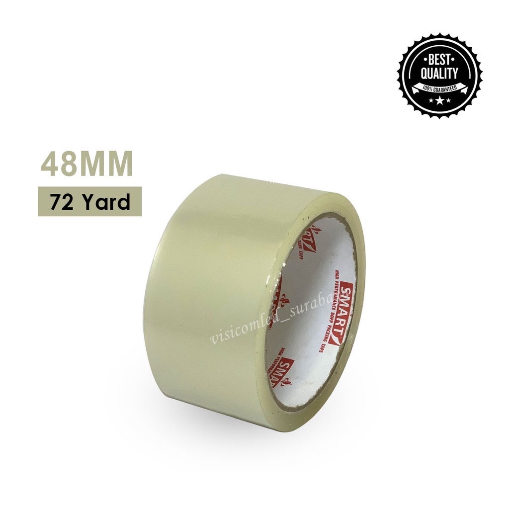 

Lakban OPP Smart Tape 72Yard Isolasi Transparant Solasi 48mm 72Y 72 Y Yard