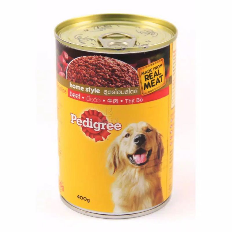 Pedigree beef kaleng 400gr makanan anjing wet food