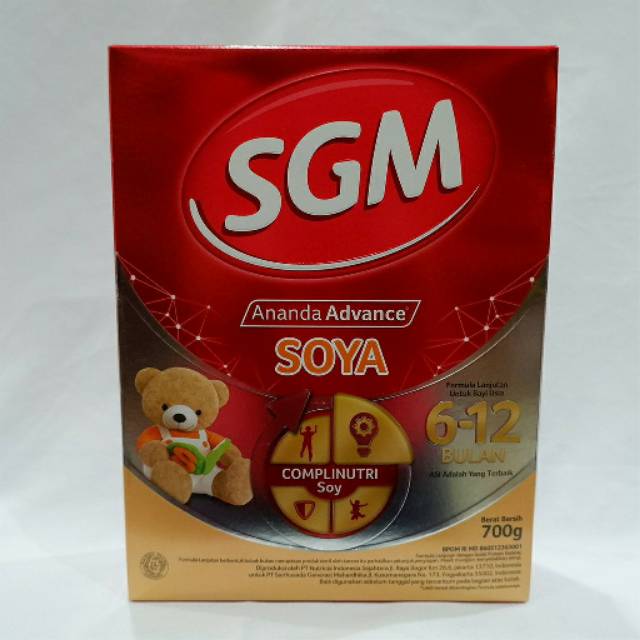 Susu SGM Ananda Soya 6-12 Bulan 700gr