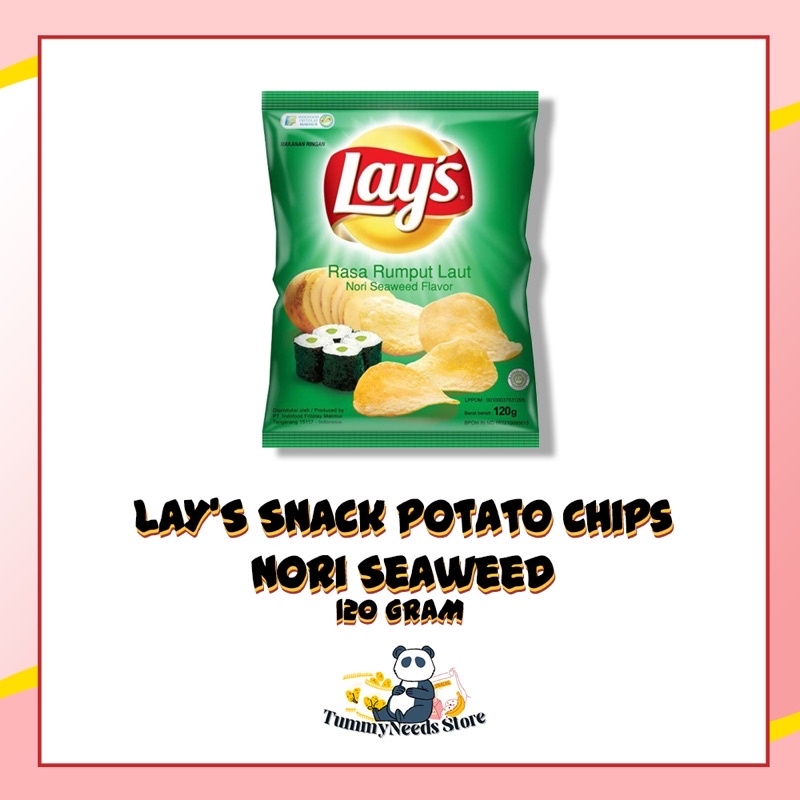 

LAY'S Snack Potato Chips Nori Seaweed 120 Gram