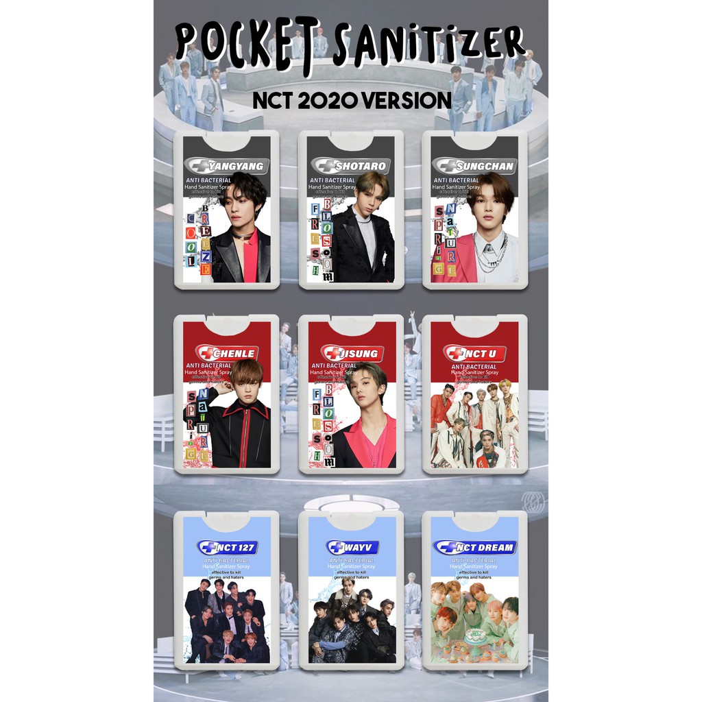 NCT 2020 / NCT DREAM / NCT 127 / NCT U / WAYV HAND SANITIZER // POCKET SPRAY // OPTION 2