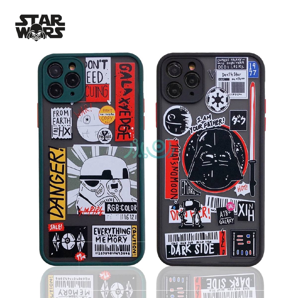 Casing Motif Label Star War Untuk Iphone 11 Pro X Xs Max Se2 6 6s+7 8 Plus