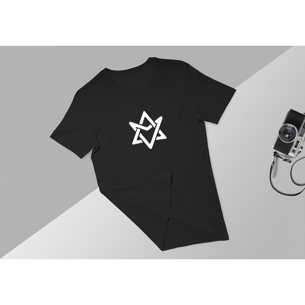 Baju Kaos Astro Logo Kpop Oversize Wanita Pria