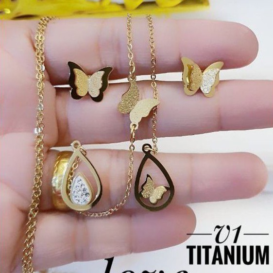 Titanium anting kalung 2809l