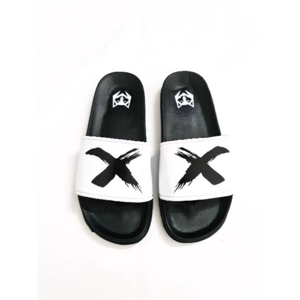 Sandal Slop Maxslide X White Premium / Sandal Gen X Putih Terlaris /Sandal Murah