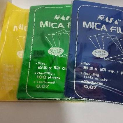 

Kekinian Mika jilid cover mika film tipis Nafa perpak = 100 lembar 케