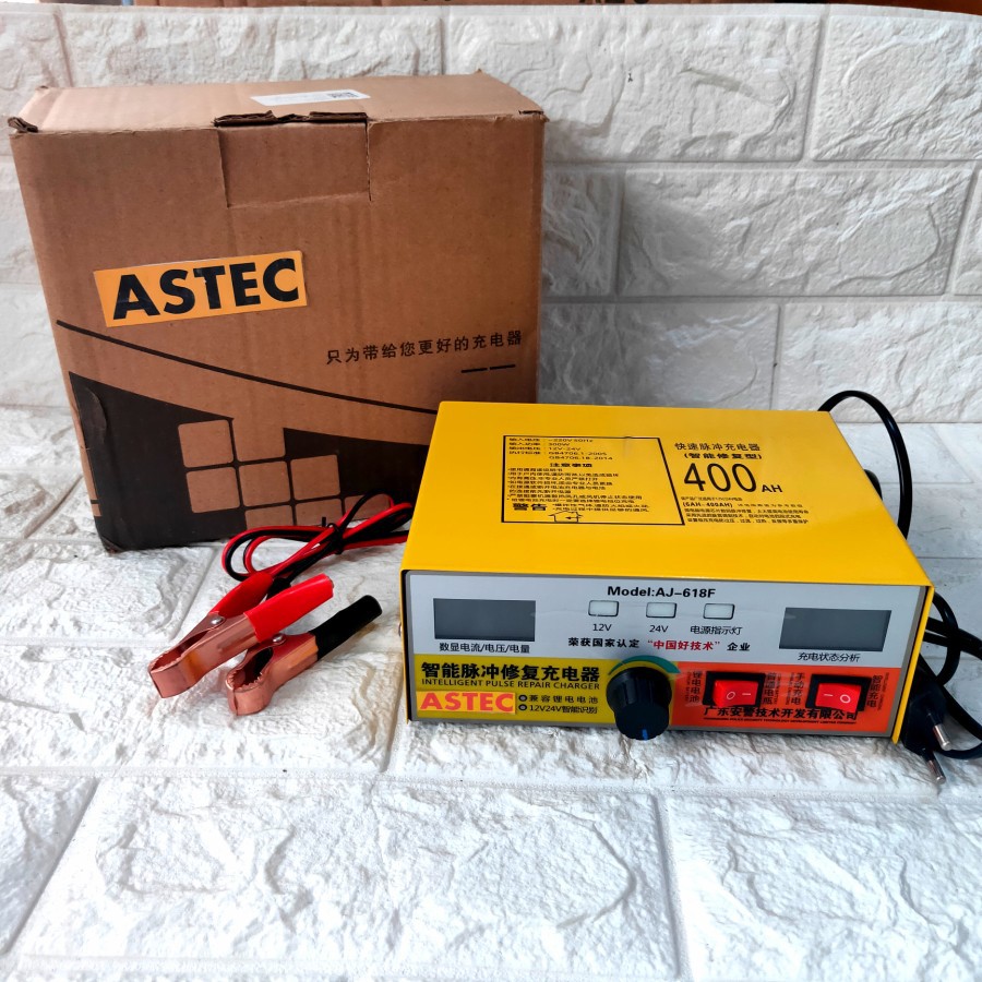 charger aki motor mobil otomatis 400AH 20A 30A digital display 12v 24V