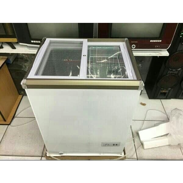 Chest Freezer RSA XS 110 Pintu Geser KACA 100 Liter By GEA